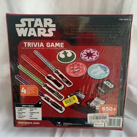 Disney Star Wars Trivia Game - Red and Black - Picture 5 of 6